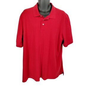 Croft and Barrow Mens XL Red Easy Care Polo Shirt